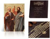 Ikony i obrazy sakralne - Ikona religijna Święty Piotr i Paweł - miniaturka - grafika 1