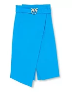 Spódnice - Pinko Damska spódnica z lnu ze stretchem Ivra z Fi, F71_blu Katalog, 44 - miniaturka - grafika 1