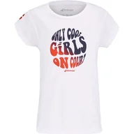 Koszulki dla dziewczynek - Koszulka dziewczęca Babolat Exercise Cotton Tee Girl White 12 - 14 lat - miniaturka - grafika 1
