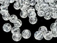 Półfabrykaty do biżuterii - Crackle Plastik Przezroczyste 8Mm 20Szt - miniaturka - grafika 1
