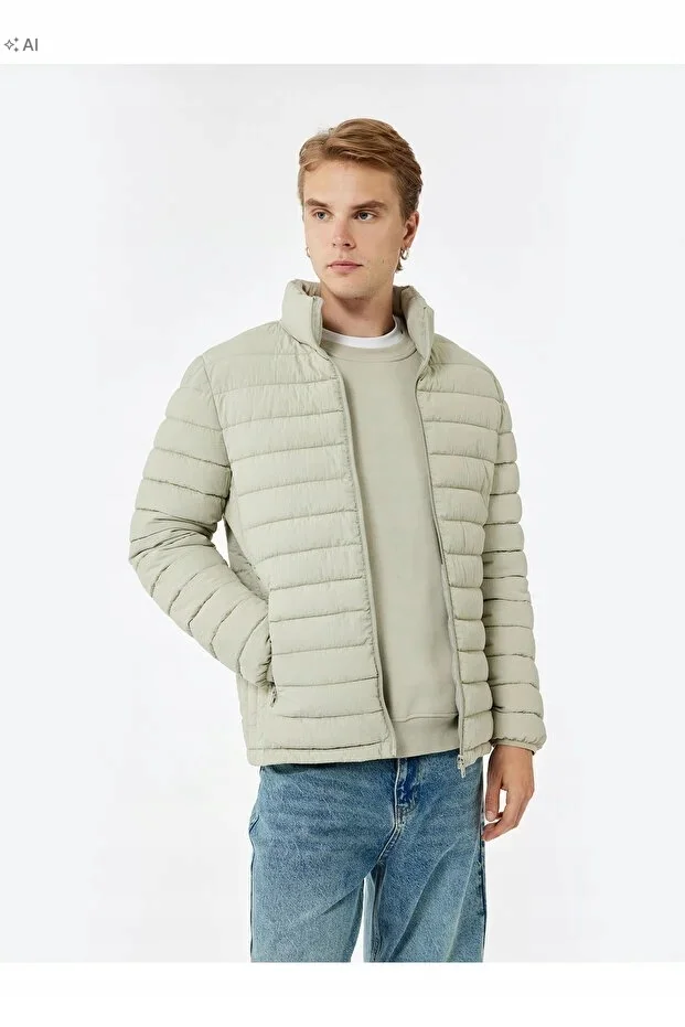KOTON LEKKA PIKOWANA KURTKA MĘSKA W STYLU MINIMALISTYCZNYM XL 5IA