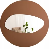 Lustra - Lustro plama nieregularne do salonu pokoju łazienki nowoczesne 80x37cm - miniaturka - grafika 1