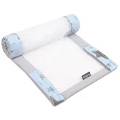 Ochraniacze do łóżeczka - Oddychający ochraniacz do łóżeczka z siateczki rigel star 180x30cm - miniaturka - grafika 1