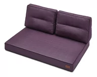 Poduszki ogrodowe - Zestaw poduszek na meble z palet, Karol, Fiolet, 3 elementy, 120x82 cm - miniaturka - grafika 1