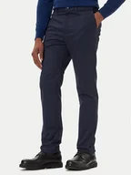Spodnie męskie - Calvin Klein Chinosy LV04LD613G Granatowy Slim Fit - miniaturka - grafika 1