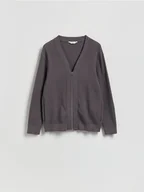 Swetry męskie - Reserved - Rozpinany kardigan - szary - miniaturka - grafika 1