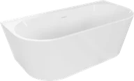 Wanny - Mexen Oval+ wanna wolnostojąca przyścienna 170 x 80 cm, biała, przelew biały - 52681708000-20 - miniaturka - grafika 1