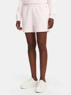 Tommy Hilfiger Szorty sportowe UW0UW05800 Różowy Regular Fit - Spodenki damskie - miniaturka - grafika 1