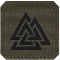 Odzież taktyczna i umundurowanie - Naszywka M-Tac Valknut Laser Cut Ranger Green/Black (51162232) - miniaturka - grafika 1