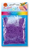 Zabawki kreatywne - RUBBER LOOPS NO NAME Gumki 500 szt fioletowe - miniaturka - grafika 1