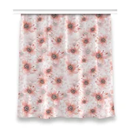 Zasłony - Gotowa zasłona wzór 150x160 cm Pomarańczowe kwiaty, Fabricsy - miniaturka - grafika 1