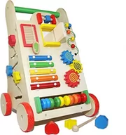 Chodziki - Jezdzik edukacyjny chodzik-pchacz drewniany - miniaturka - grafika 1