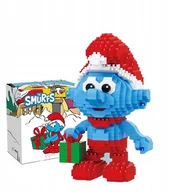 Klocki - Klocki Figurki Figurka Smerfy Zgrywus Papa Smerf Smerfetka 805el. - miniaturka - grafika 1
