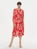 Sukienki - ONLY Sukienka koszulowa Halia 15315986 Czerwony Regular Fit - miniaturka - grafika 1