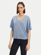 Swetry damskie - Morgan Sweter 251-MDIX Niebieski Relaxed Fit - miniaturka - grafika 1