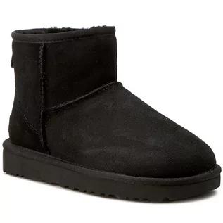 Śniegowce damskie - Ugg Buty W Classic Mini II 1016222 W/Blk - grafika 1