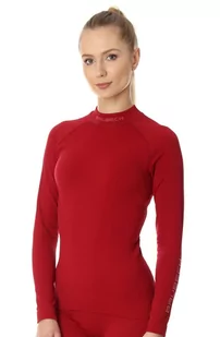 Bluza termoaktywna damska Brubeck Extreme Thermo LS15280 bordowy - Bielizna sportowa damska - miniaturka - grafika 1