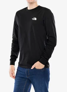 Bluza bez kaptura The North Face L/S Box NSE Tee - tnf black - Bluzy sportowe męskie - miniaturka - grafika 1