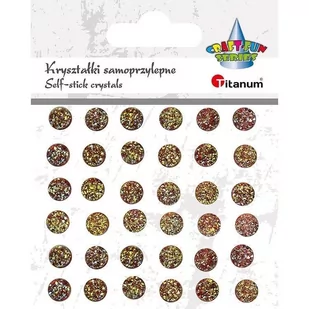 Titanum Kryształki samoprzylepne niebiesko-złote mix 35szt - Pozostałe akcesoria dla plastyków - miniaturka - grafika 1