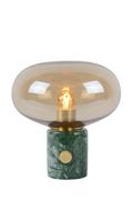 Lampy stojące - Lucide Charlize 03520/01/62 Lampka biurkowa 1x40W E27 bursztynowo/zielona - miniaturka - grafika 1