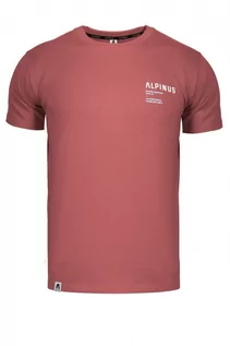 Koszulki sportowe męskie - Koszulka męska T-shirt Alpinus Cadino różowy - grafika 1