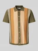 Koszule męskie - Koszula casualowa o kroju regular fit z kołnierzykiem polo model ‘ALBUS’ - miniaturka - grafika 1