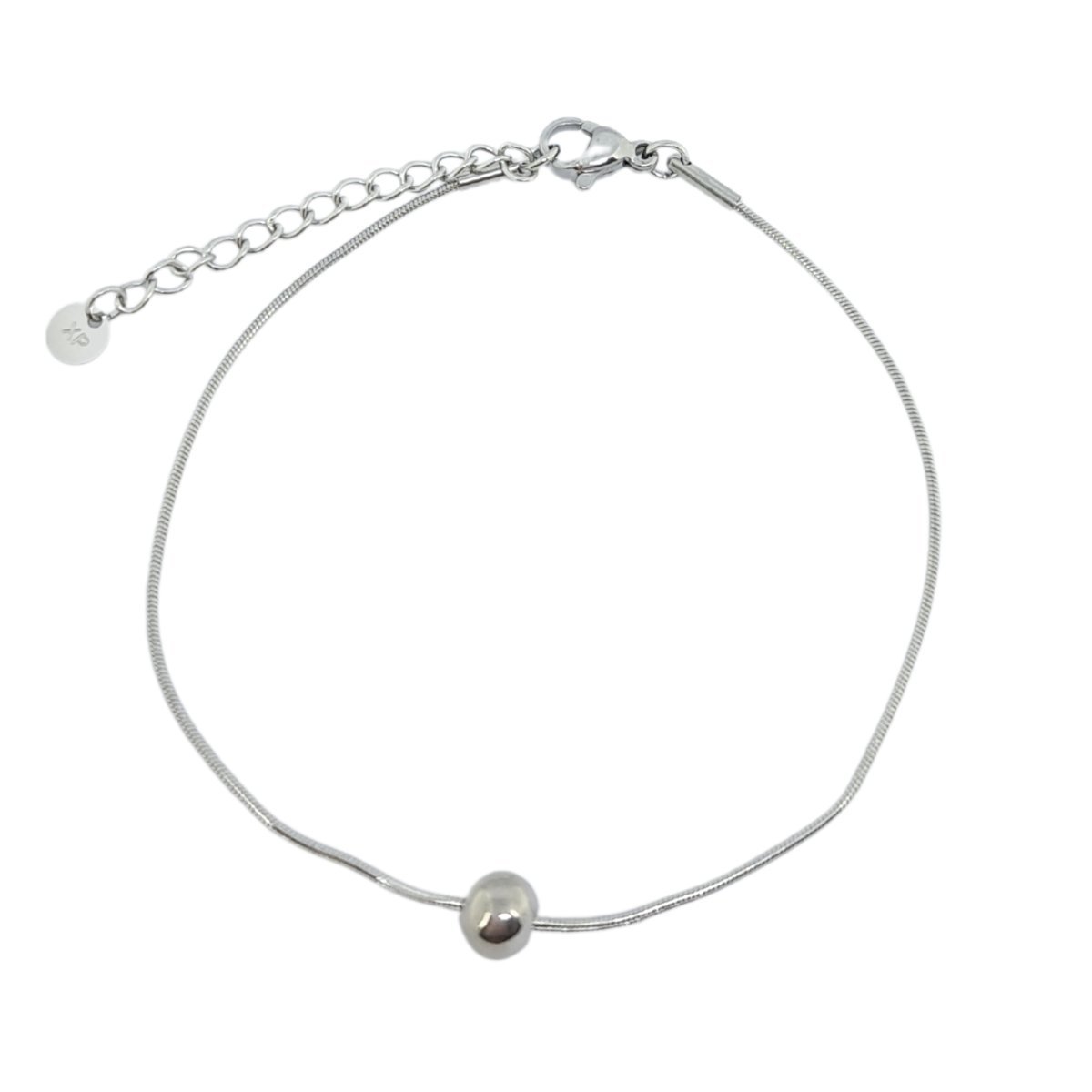 Bransoletka linka z kulką - Stal szlachetna