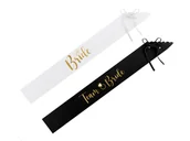 Wieczór panieński i kawalerski - Szarfy Team Bride i Bride - 6 szt. - miniaturka - grafika 1