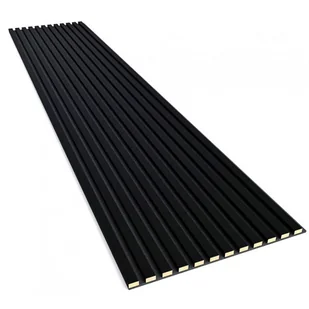 Akustyczne panele lamelowe 2 szt. czarny mat H4-N07 - Szafki kuchenne - miniaturka - grafika 1