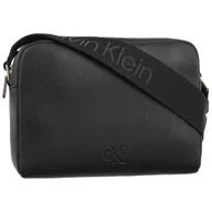Torebki damskie - Torebka Listonoszka Over Webbing Camera Bag21 Pu Black K60K612711 BEH (CK544-a) Calvin Klein - miniaturka - grafika 1