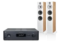 Zestawy stereo - NAD C 399 (czarny) + 603 S3 (dąb) - miniaturka - grafika 1