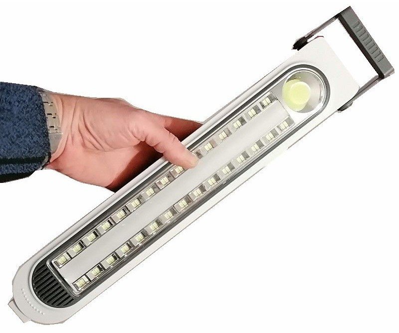 Przenośna latarka solarna lampa kempingowa lub robocza i powerbank