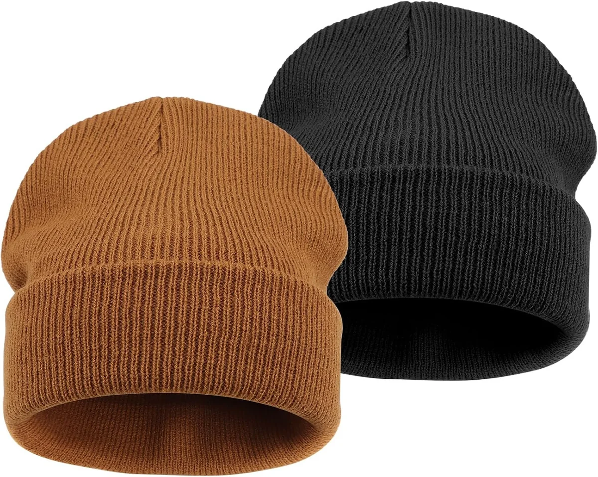 Czapka zimowa dziecięca 2 szt. rozmiar M 3-7 lat miękka dzianinowa unisex