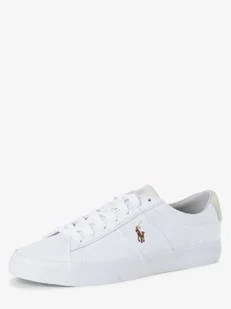 Polo Ralph Lauren Tenisówki z dodatkiem skóry Mężczyźni skóra biały jednolity, 41 - Trampki męskie - miniaturka - grafika 1