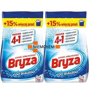 Bryza 4w1 do Białego Proszek do Prania 140pr 2 x 4,55kg - Środki do prania - miniaturka - grafika 1