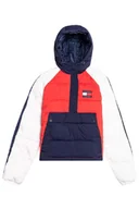 Kurtki damskie - Kurtka damska Tommy Jeans Colorblock Popover zimowa-XS - miniaturka - grafika 1