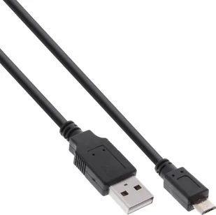 Kabel USB InLine USB-A - micro-B 1.8 m Czarny 31718Q - Kable USB - miniaturka - grafika 1