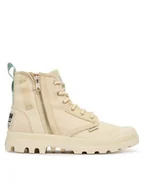 Botki damskie - Palladium Trapery Pampadetroitzip Su 94612-280-M Beżowy - miniaturka - grafika 1