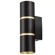 Lampy ścienne - LAMPA ŚCIENNA KINKIET NOWOCZESNY CZARNO-ZŁOTY ASTI W2 - miniaturka - grafika 1