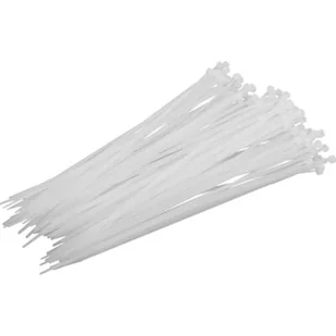 PROLINE PROLINE Opaski zaciskowe nylonowe białe 4.8x300 mm 100 sztuk 59131B PX59131B - Kanały kablowe - miniaturka - grafika 1