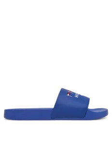 Tommy Hilfiger Klapki Flags Pool Slide FM0FM05431 Niebieski - Klapki i japonki męskie - miniaturka - grafika 1