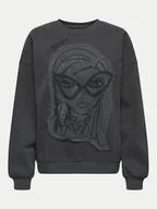 Bluzy damskie - ONLY Bluza Collie 15337366 Szary Regular Fit - miniaturka - grafika 1