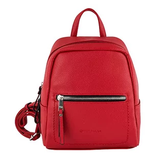 Torebki damskie - TOM TAILOR - Womenswear TINNA plecak damski, czerwony, 24x10,5x25 - grafika 1