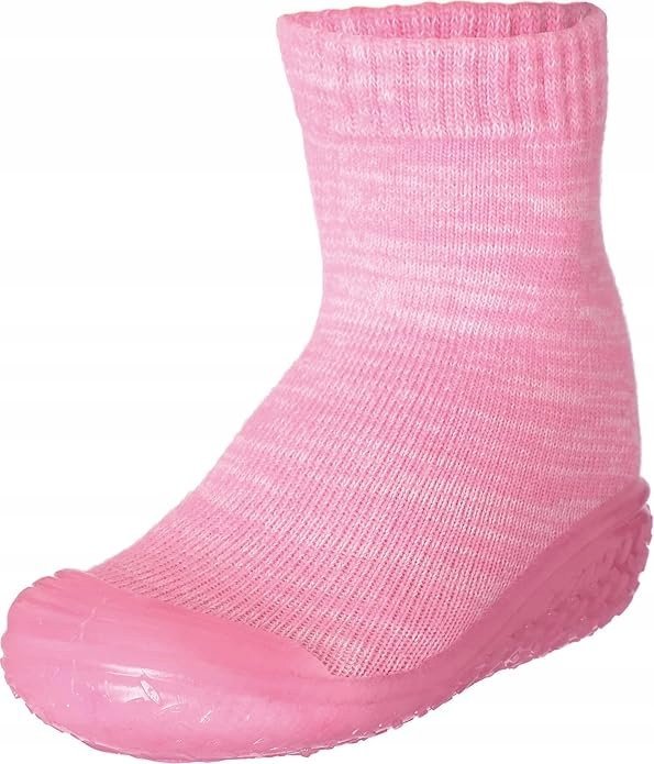 PLAYSHOES KAPCIE DZIECIĘCE RÓŻOWE WZÓR MELANŻOWY 24-25 6DA
