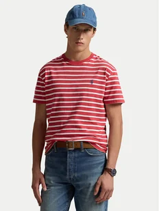 Polo Ralph Lauren T-Shirt 710938134005 Czerwony Slim Fit - Koszulki męskie - miniaturka - grafika 1
