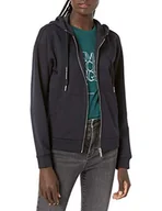 Bluzy damskie - Armani Exchange Damska bluza z kapturem z logo Circle Back Zip Up - miniaturka - grafika 1