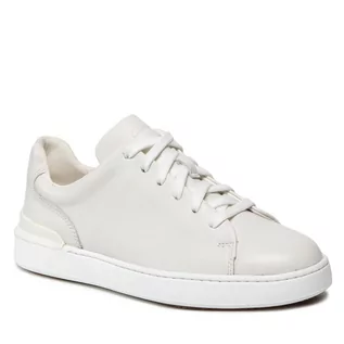 Sneakersy damskie - CLARKS Sneakersy CourtLite Lace 261638857 White Leather - grafika 1