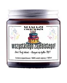 Świece - Świeczka Sojowa Na Urodziny, Prezent, Upominek, Zapachowa 120Ml - miniaturka - grafika 1