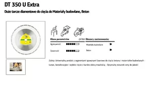 Klingspor tarcza diamentowa uniwersalna 350x3,0x25,4 336221 336221 - Akcesoria do elektronarzędzi - miniaturka - grafika 1