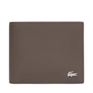Portfele - Portfel męski Lacoste NH1115FG Brązowy - miniaturka - grafika 1